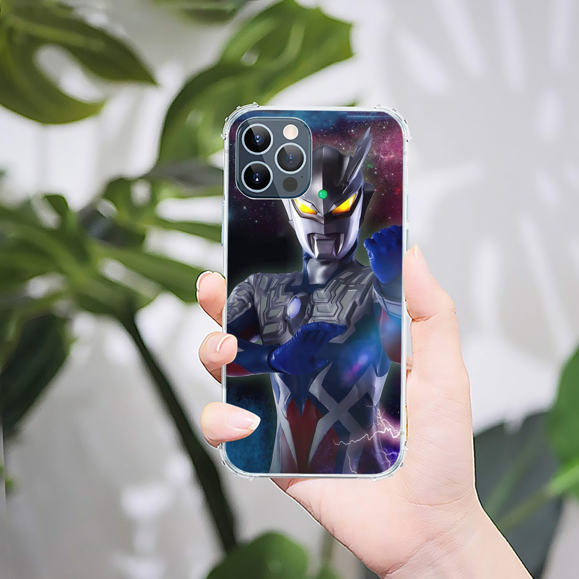 （画像用） ウルトラマン Ultraman 【iPhone 12シリーズ対応】透明スマホケース（クリアソフトケース）